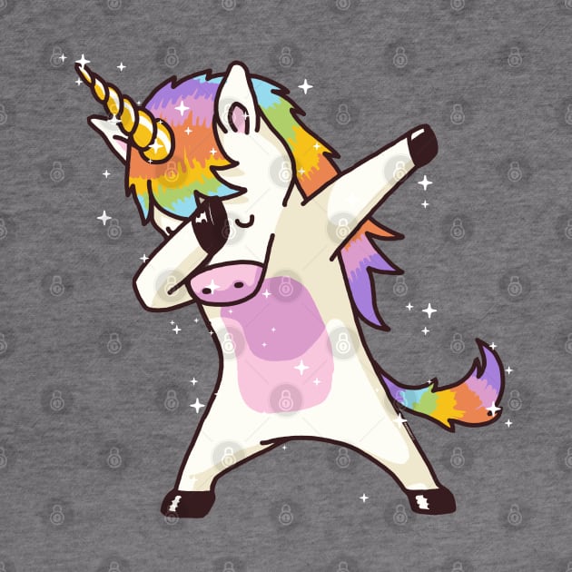 Dabbing Unicorn Shirt Dab Hip Hop Funny Magic by vo_maria